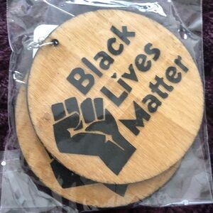 Black Lives Matter Wooden Earrings